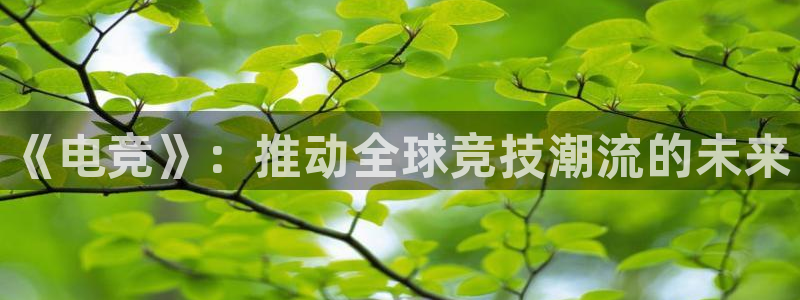 完美电竞世界平台下载：《电竞》：推动全球竞技潮流的未来